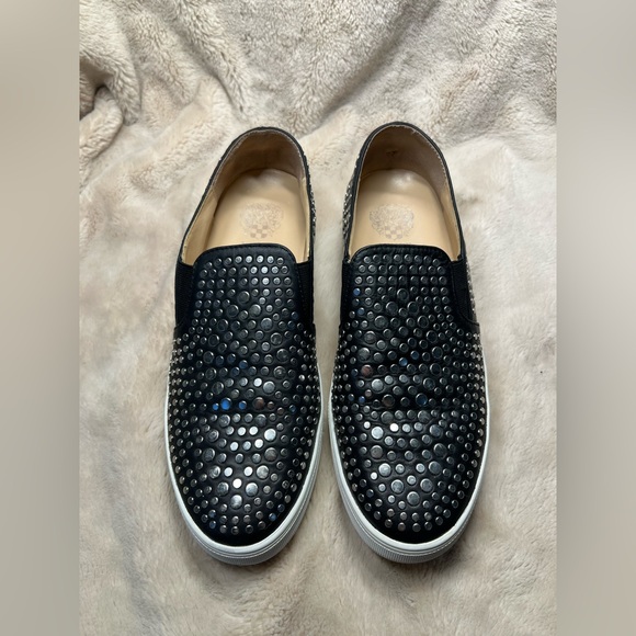Vince Camuto Shoes - Vince Camuto Studded Kindra Leather Sneaker Size 9.5